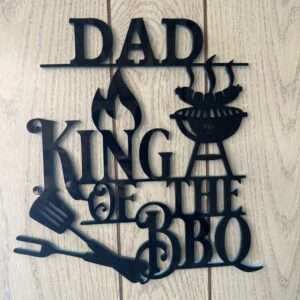 Dad King Of The BBQ Acrylic sign